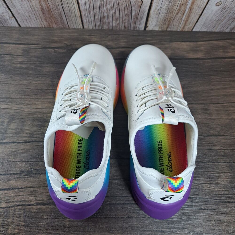 Clove Rainbow Soul Limited Edition Pride Nursing Shoes w/Accessories Women's 6.5 - Picture 6 of 12